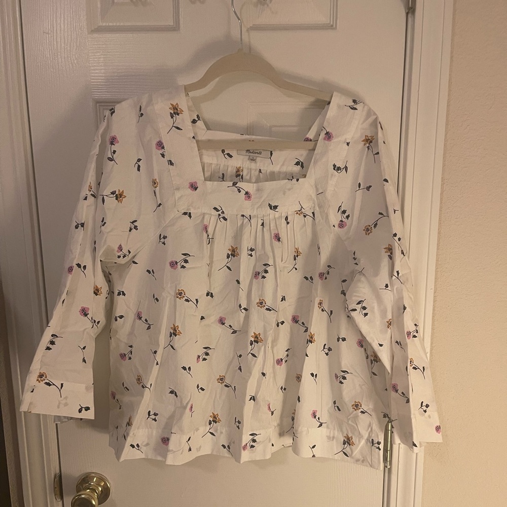 Madewell Floral Blouse Size L